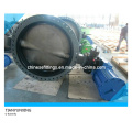 EPDM Liner U Type Section Double Flange Butterfly Valve